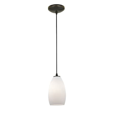 Access Lighting Champagne, Pendant, Oil Rubbed Bronze Finish, Opal Glass 28012-1C-ORB/OPL